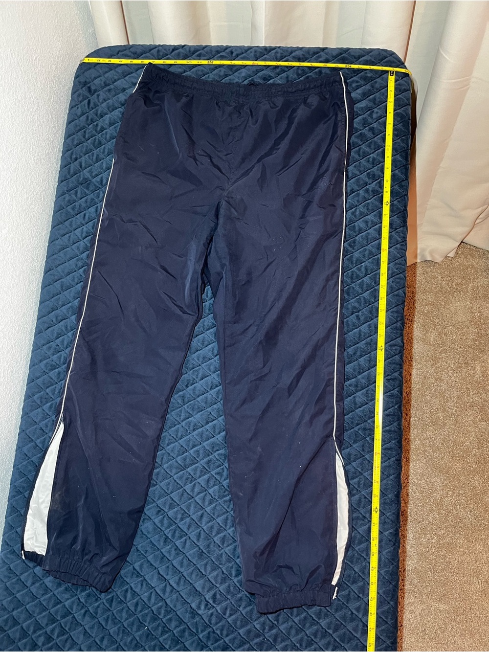 Streetwear Head Navy and White Men's Loose Fitted Joggers